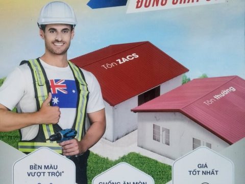 Tôn Zacs Bền Màu Bảo Hành 20 năm