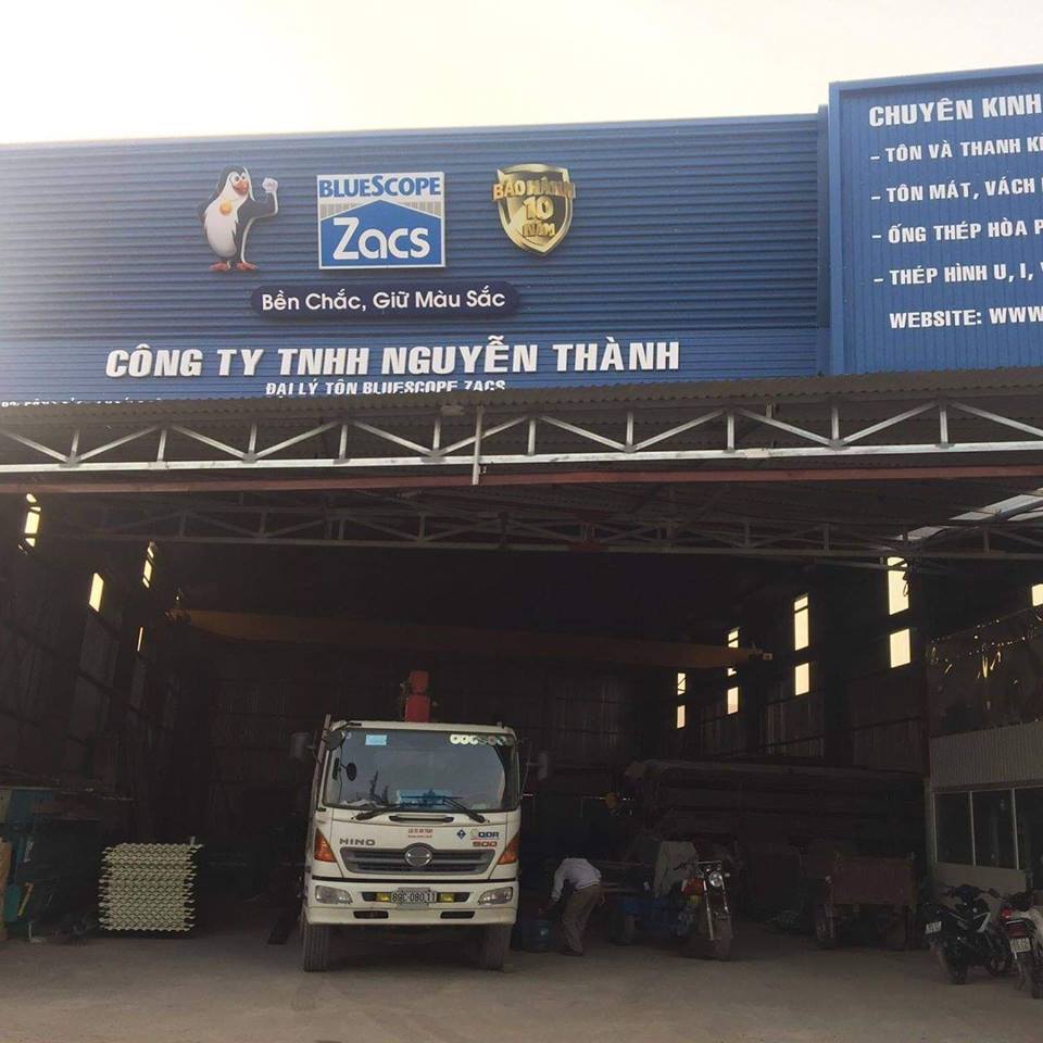 Cửa hàng thương hiệu tôn thép BlueScope Zacs của Công ty TNHH Nguyễn Thành