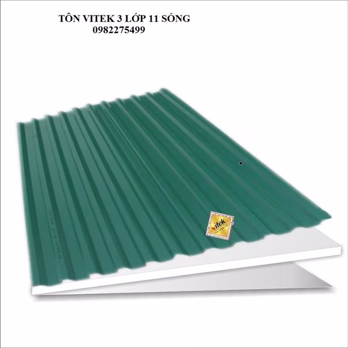 Bảng giá tôn Vitek – tôn Vitek 3 lớp 11 sóng tại Thép Nguyễn Thành