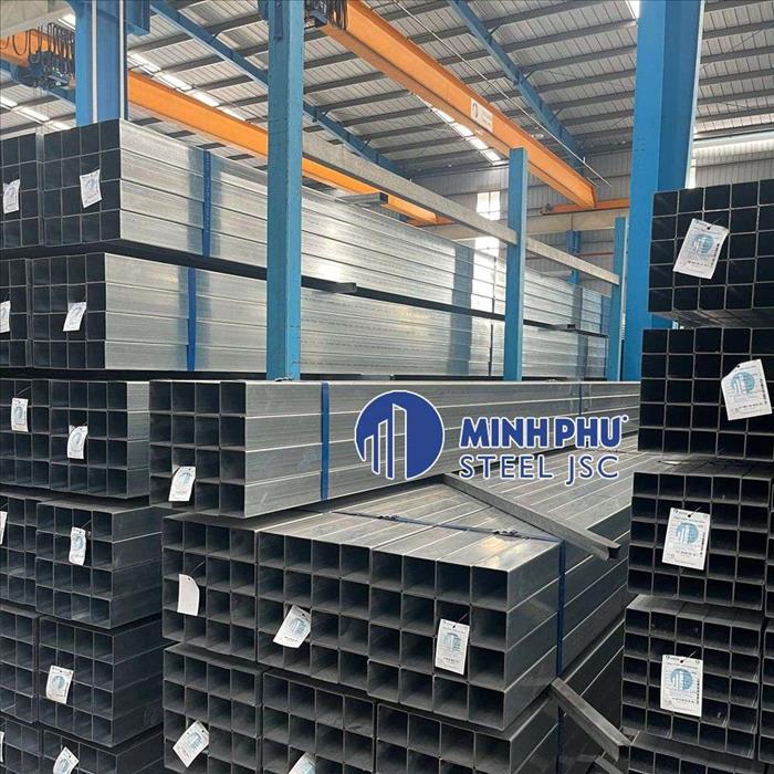 Thép ống hộp mạ kẽm Minh Phú tại kho Thép Nguyễn Thành